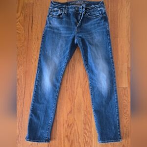 American Eagle Outfitters Men's Dark Blue Slim Jeans